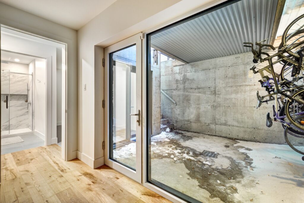 water damage in garage