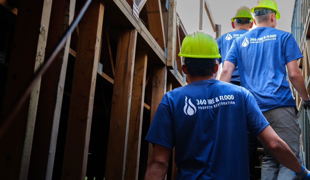 360 Fire & Flood construction crew